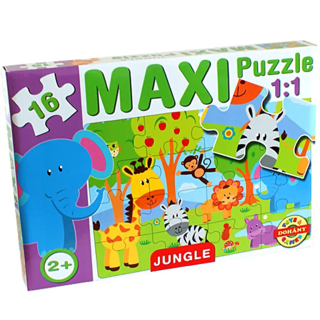Макси пъзел с джунглови животни - D-Toys изображение 1