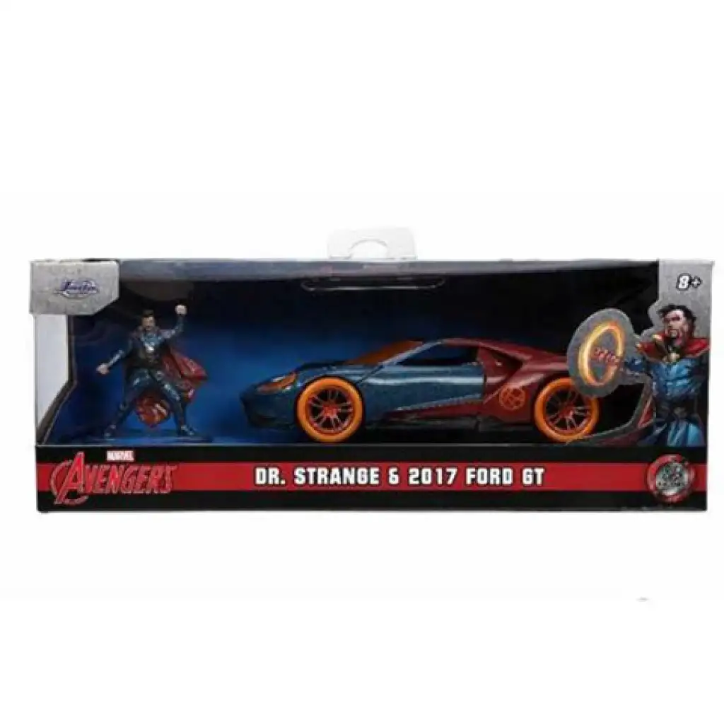 Marvel: Фигура на Доктор Стрейндж и модел на автомобил 2017 Ford GT 1/32 - Simba Toys изображение 1