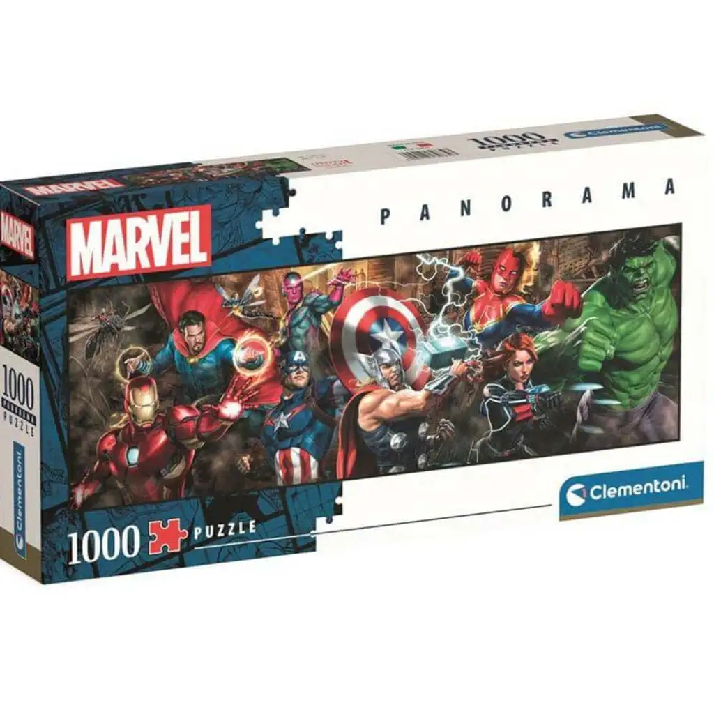 Marvel герои 1000 части Панорама пъзел - Clementoni изображение 1