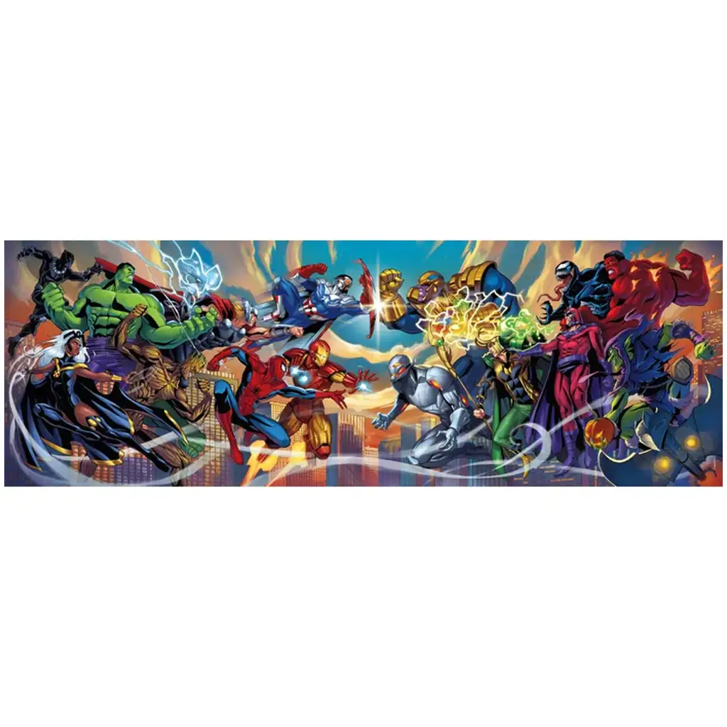 Marvel герои 1000бр. панорамна пъзел с постер - Clementoni изображение 2