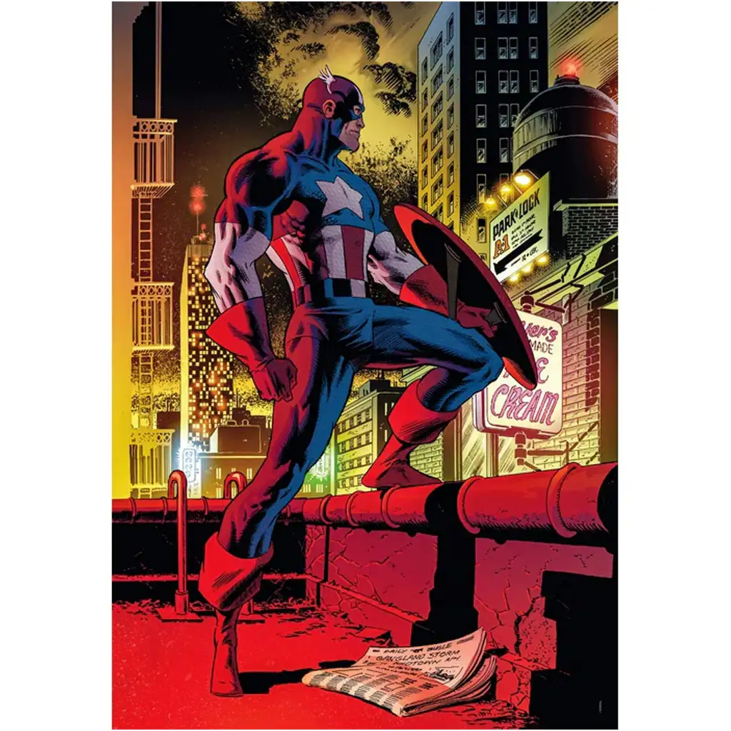 Marvel: Капитан Америка 1000 части пъзел - Clementoni изображение 2