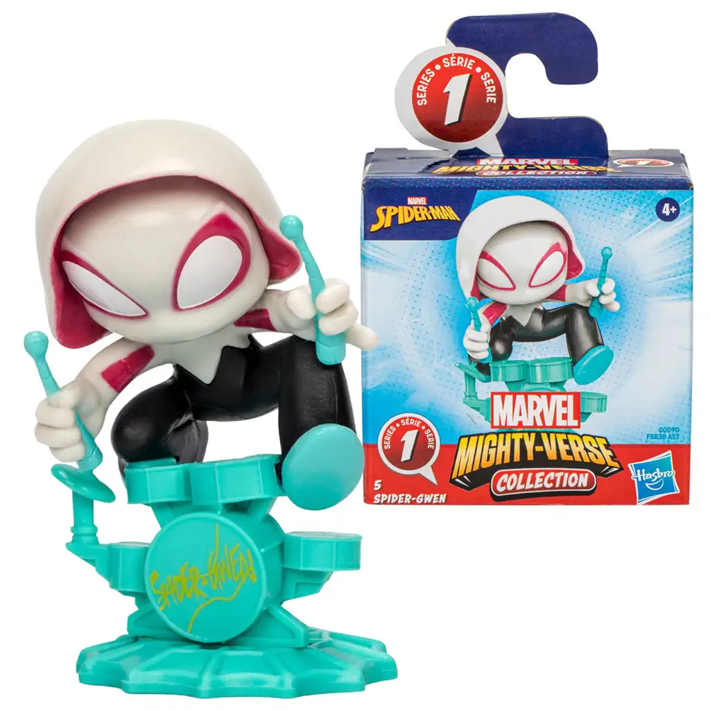 Marvel: Колекция Mighty-Verse на Спайдърмен - мини фигура на Спайдър Гуен - Hasbro изображение 1