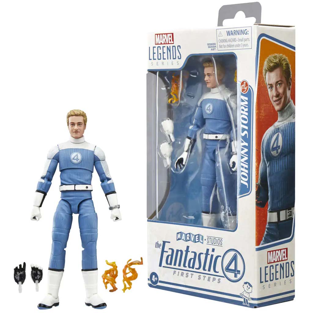 Marvel Legends: Фантастичната четворка - фигура на Джони Сторм 15см - Hasbro изображение 2