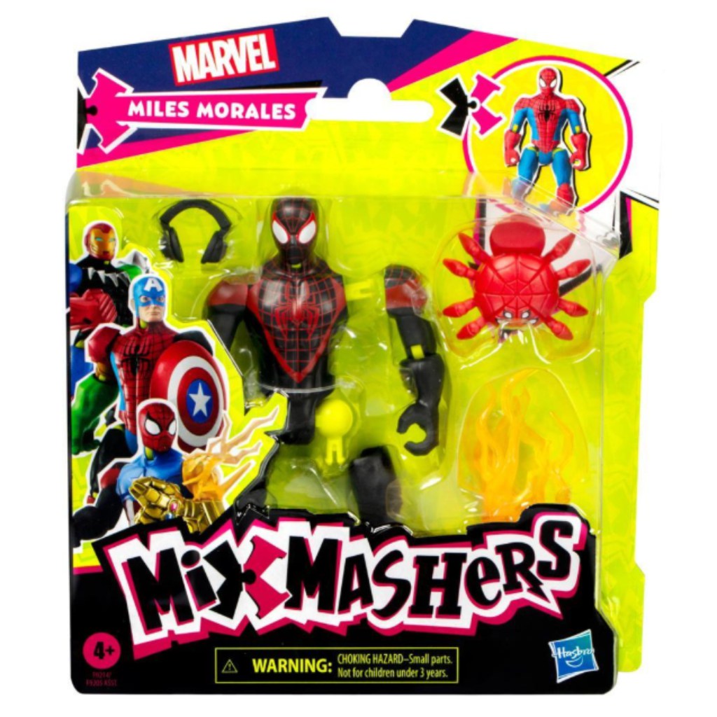 Marvel Mix Mashers: Avengers Spider-Man Miles Morales фигура с аксесоари - Hasbro изображение 1