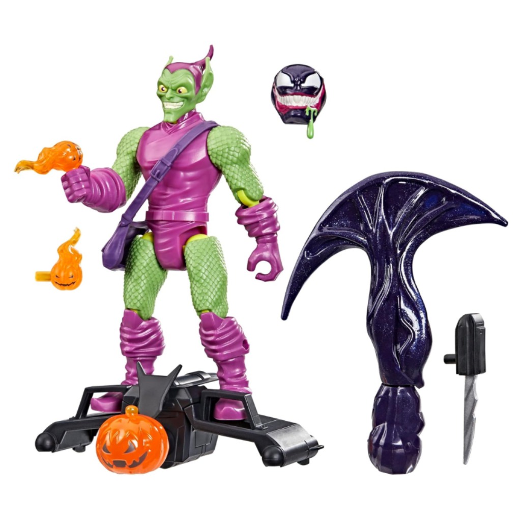 Marvel Mix Mashers: Човекът-паяк Зеленият гоблин фигура с аксесоари - Hasbro изображение 2
