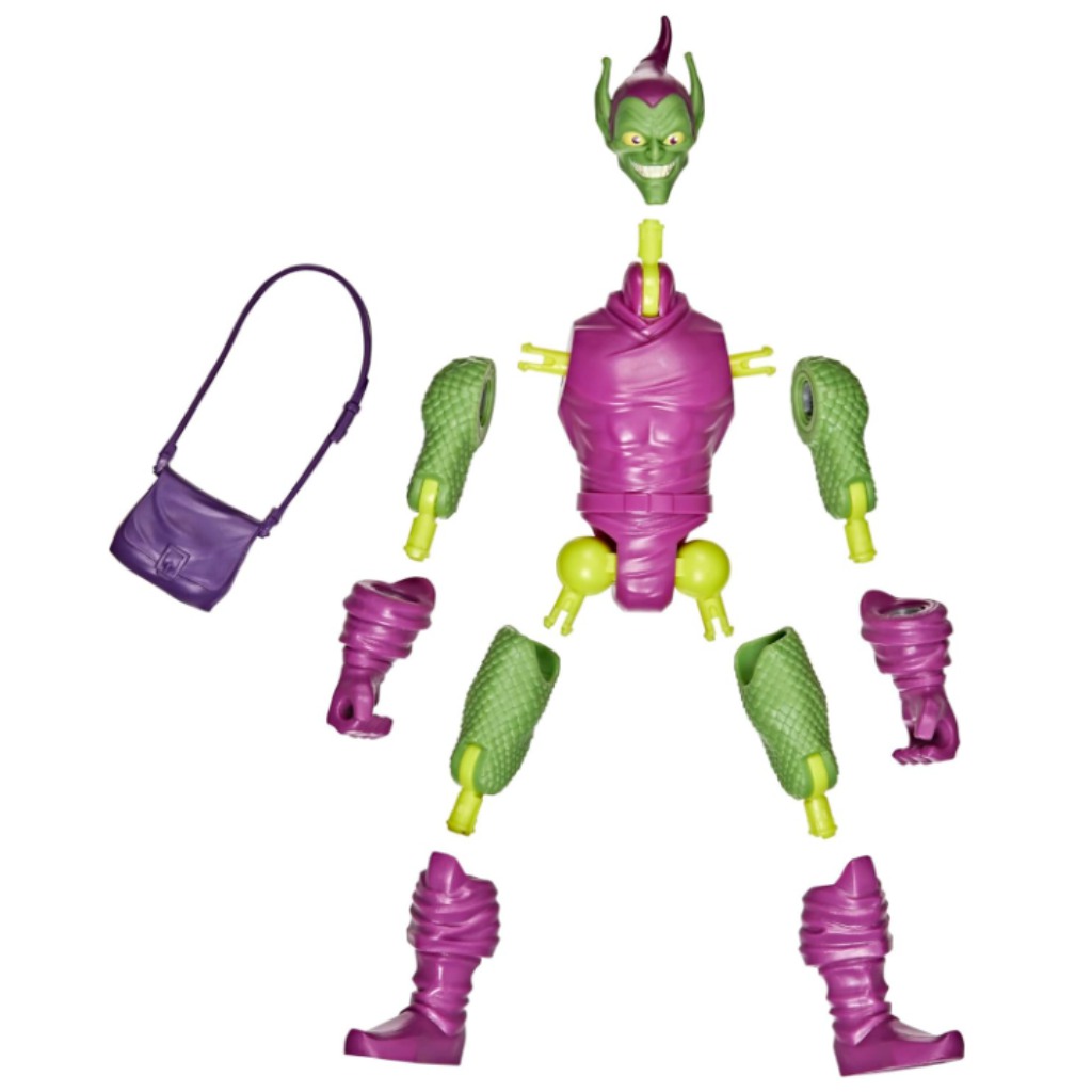 Marvel Mix Mashers: Човекът-паяк Зеленият гоблин фигура с аксесоари - Hasbro изображение 3