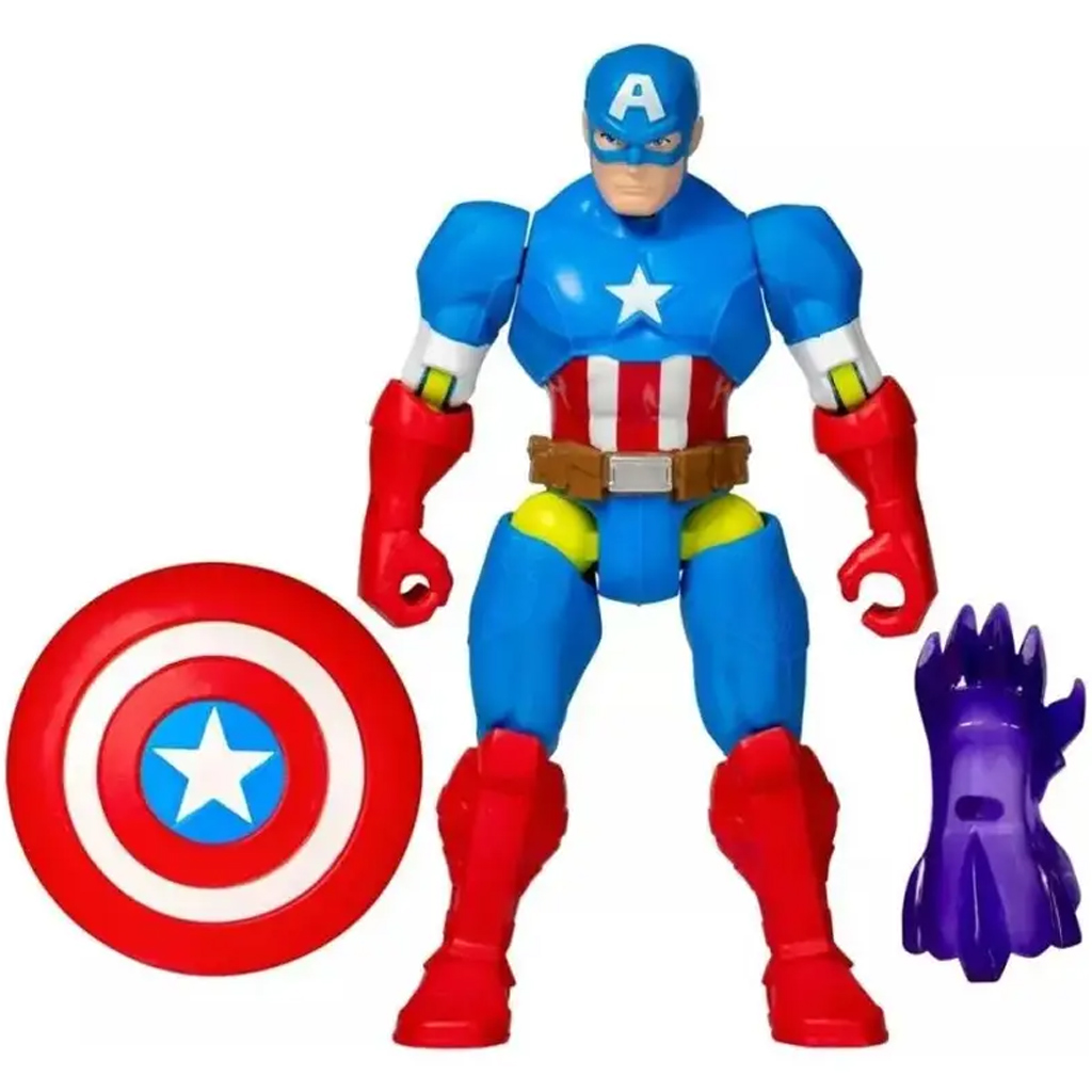 Marvel Mix Mashers: Фигура на Капитан Америка с аксесоари - Hasbro изображение 2