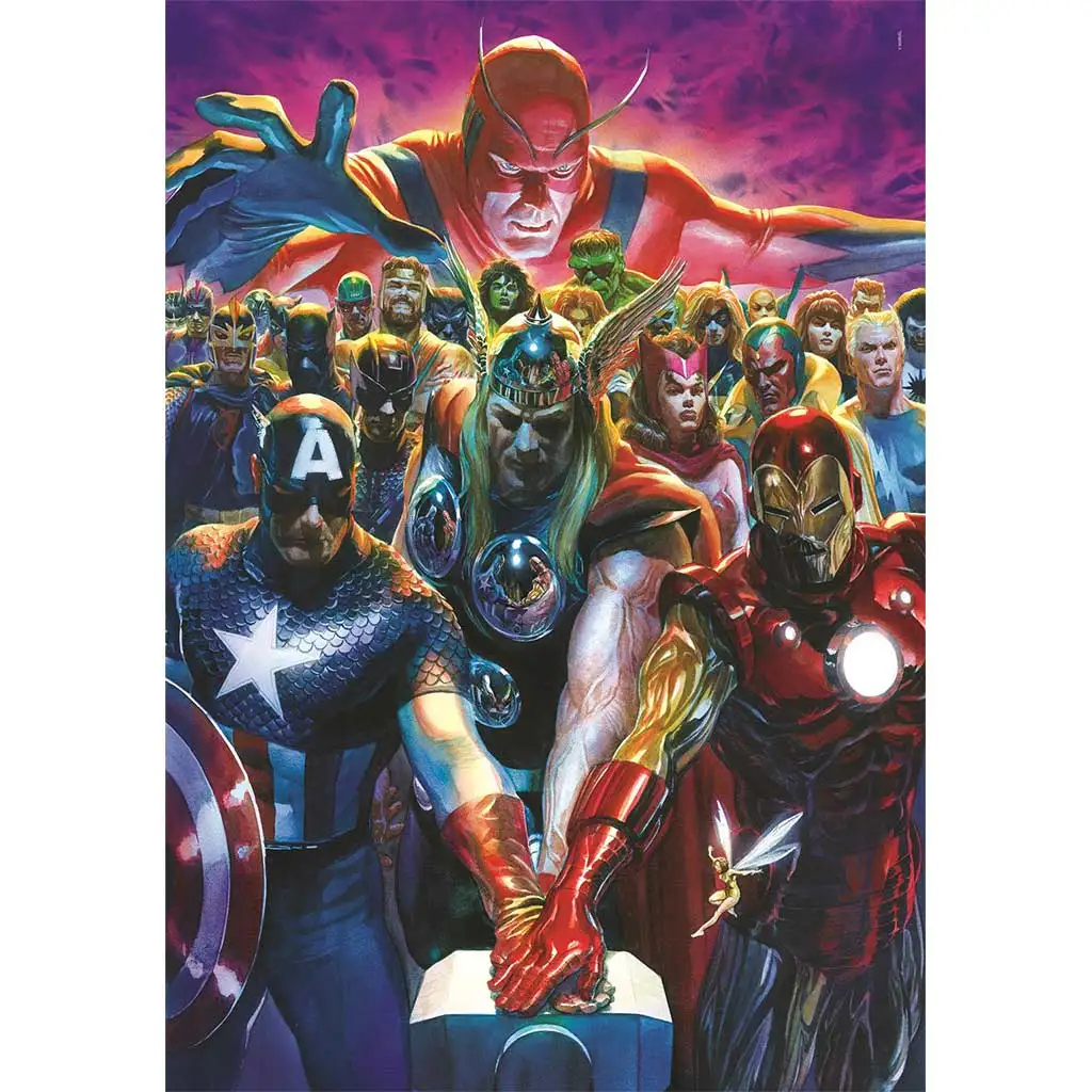 Marvel: Отмъстителите 1000 части компактен пъзел 50x70см - Clementoni изображение 2