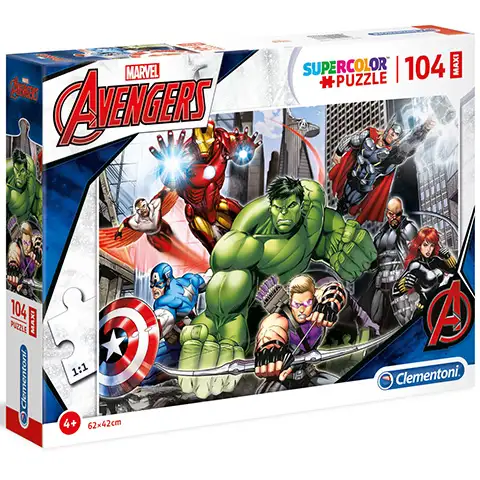 Marvel Отмъстителите 104 части Макси Пъзел - Clementoni изображение 1