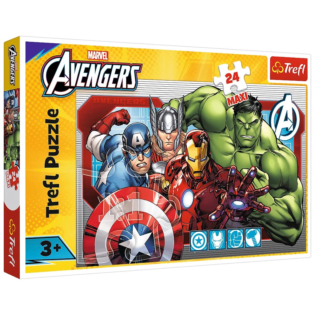 Marvel Отмъстителите 24бр. макси пъзел - Trefl изображение 1