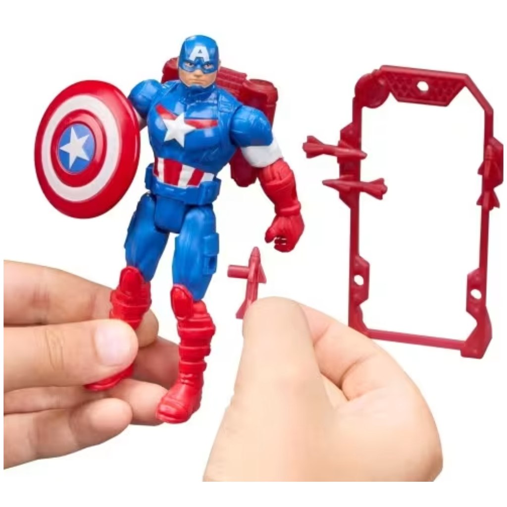 Marvel Отмъстителите Action Verse фигура на Капитан Америка – Hasbro изображение 2