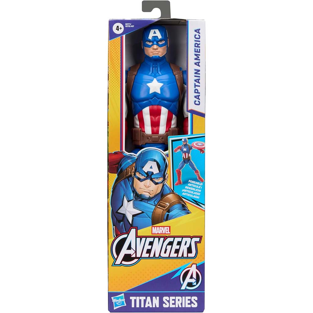 Marvel Отмъстителите: Titan Series фигура на Капитан Америка 30см - Hasbro изображение 1