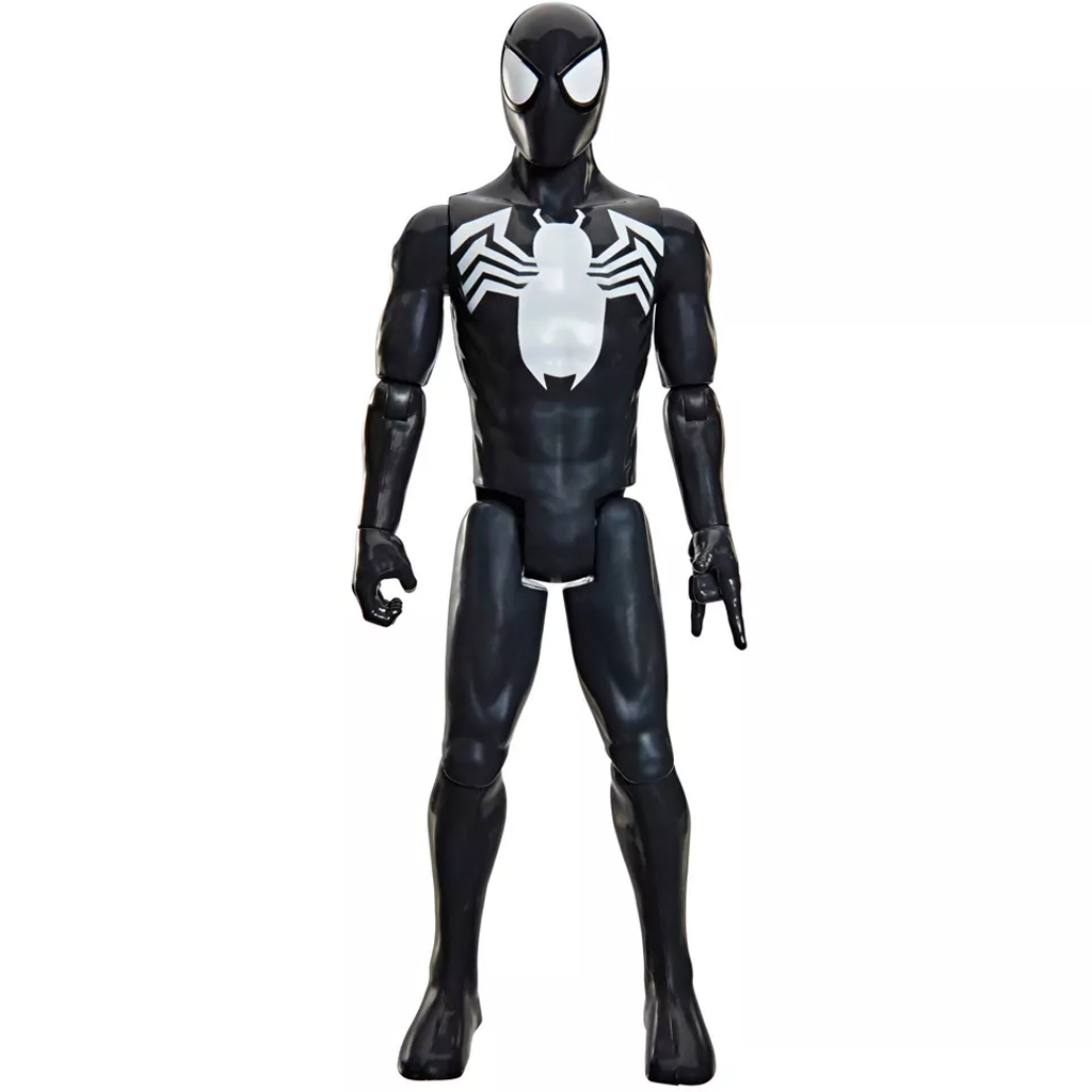 Marvel Отмъстителите: Титан серия Черен костюм Спайдър-Мен фигура 30 см - Hasbro изображение 2