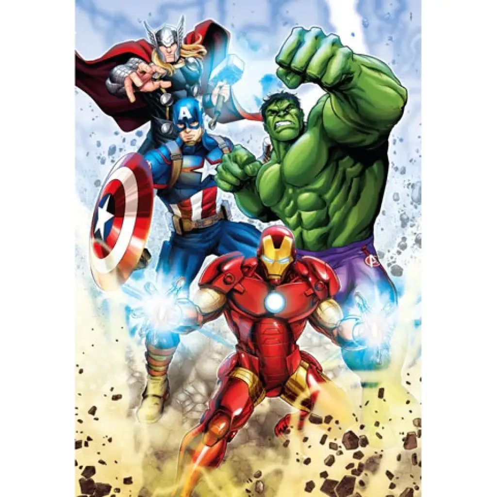 Marvel: Пъзел Supercolor на Отмъстителите 60 части - Clementoni изображение 2