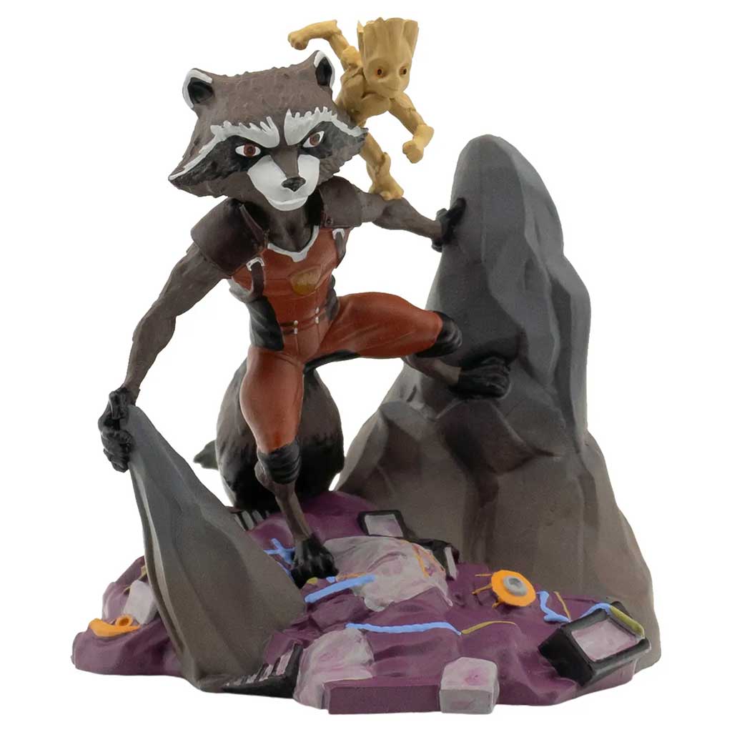 Marvel Ракета и Грут 8 см играчка с основа - Bullyland изображение 1