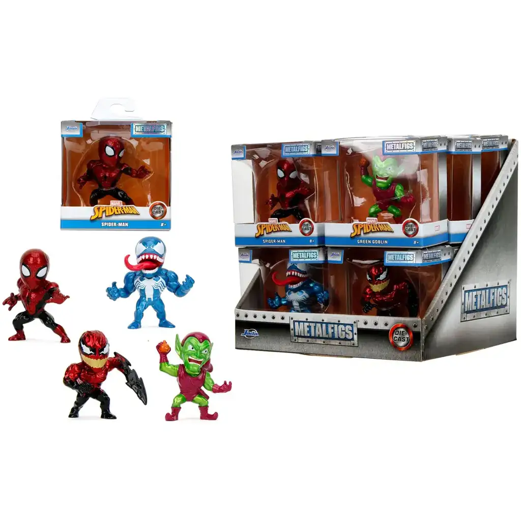 Marvel: Спайдърмен Metalfigs 4 см метална фигура 1бр - Simba Toys изображение 1