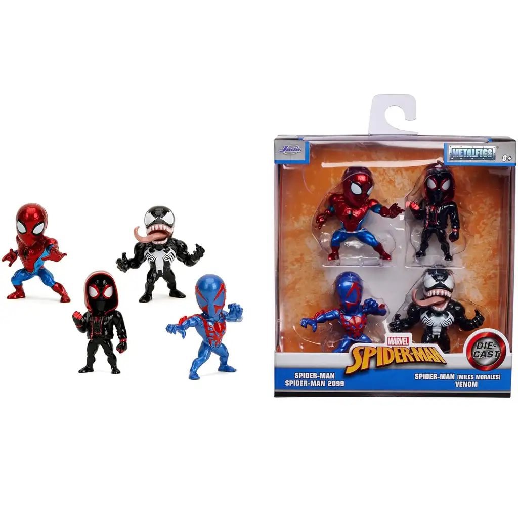 Marvel: Spider-Man Metalfigs комплект от 4 метални фигури 6,5 см - Simba Toys изображение 1