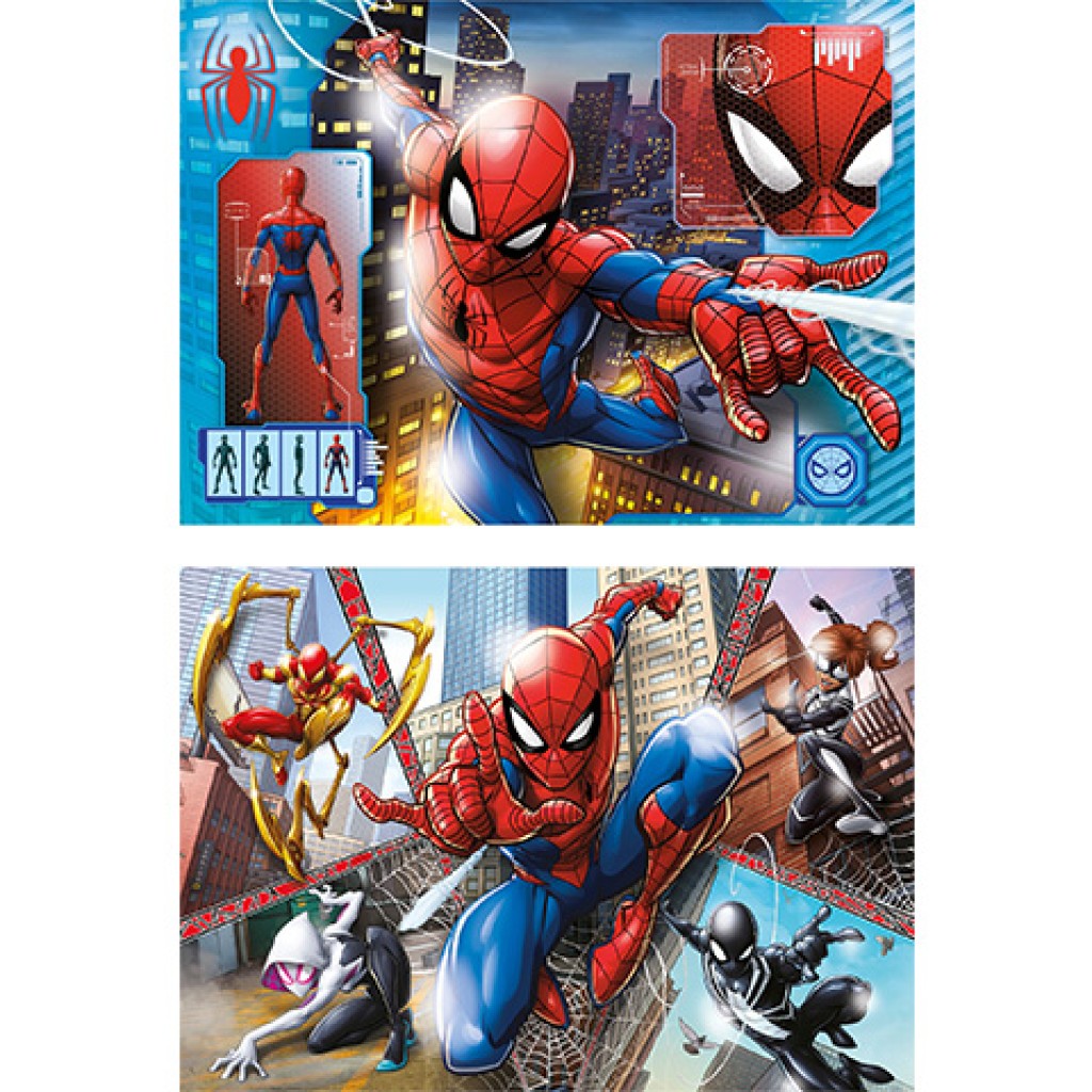 Marvel Спайдърмен Суперцветен 2 в 1 пъзел 2x60бр - Clementoni изображение 2