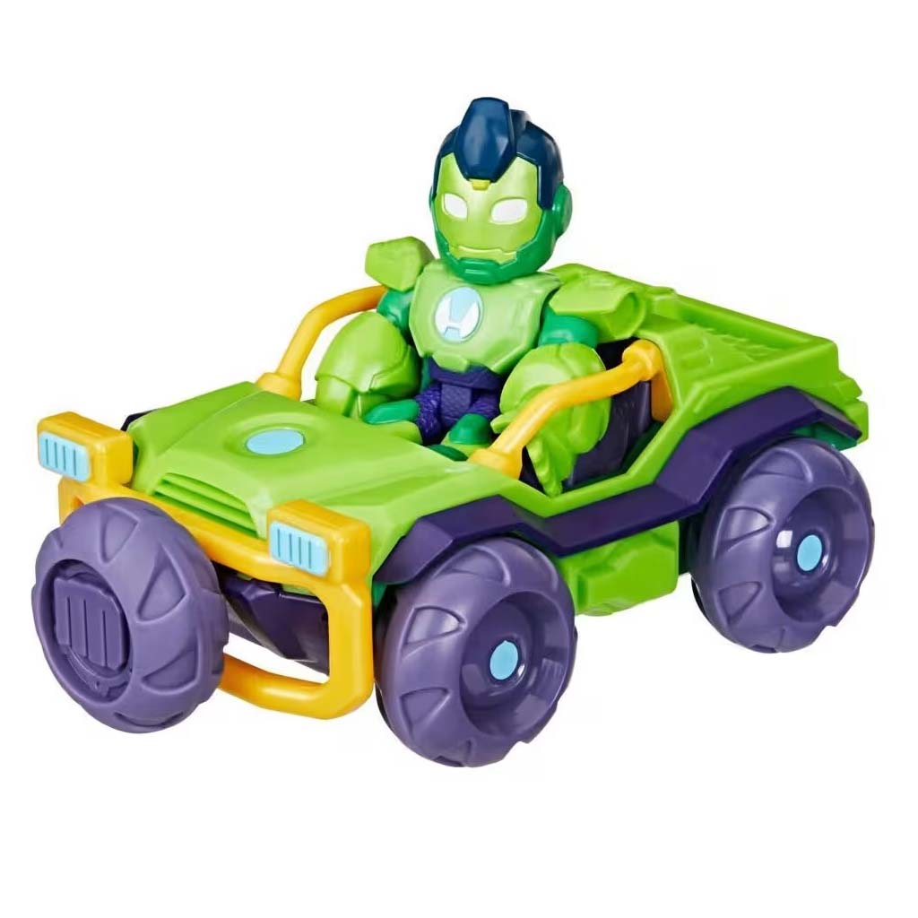Marvel Железен човек и Супер приятели – Комплект превозно средство и фигура: Iron Hulk - Hasbro изображение 2