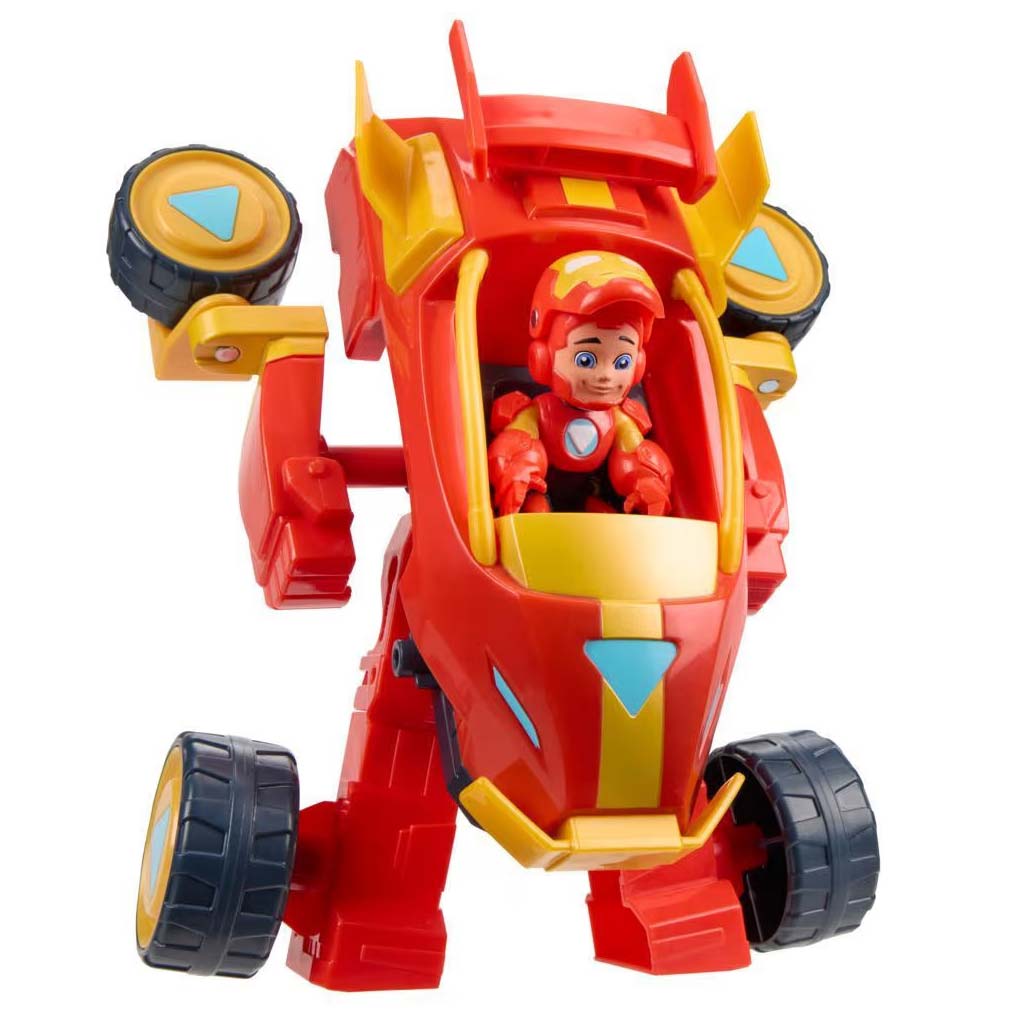 Marvel: Железният човек 2 в 1 Мех Iron Man кола и фигурен комплект - Hasbro изображение 3