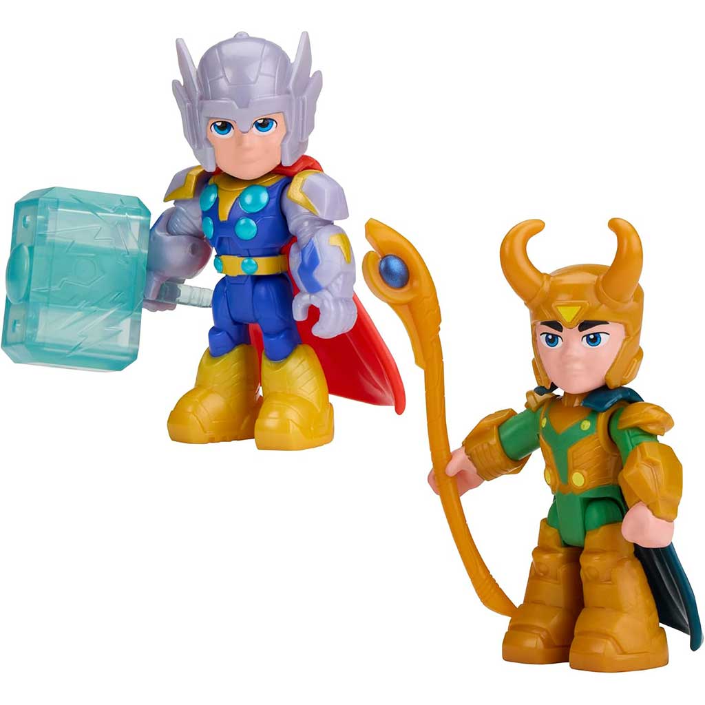 Marvel Железният човек и чудесните му приятели - Комплект Hammer & Havoc Тор и Локи - Hasbro изображение 2