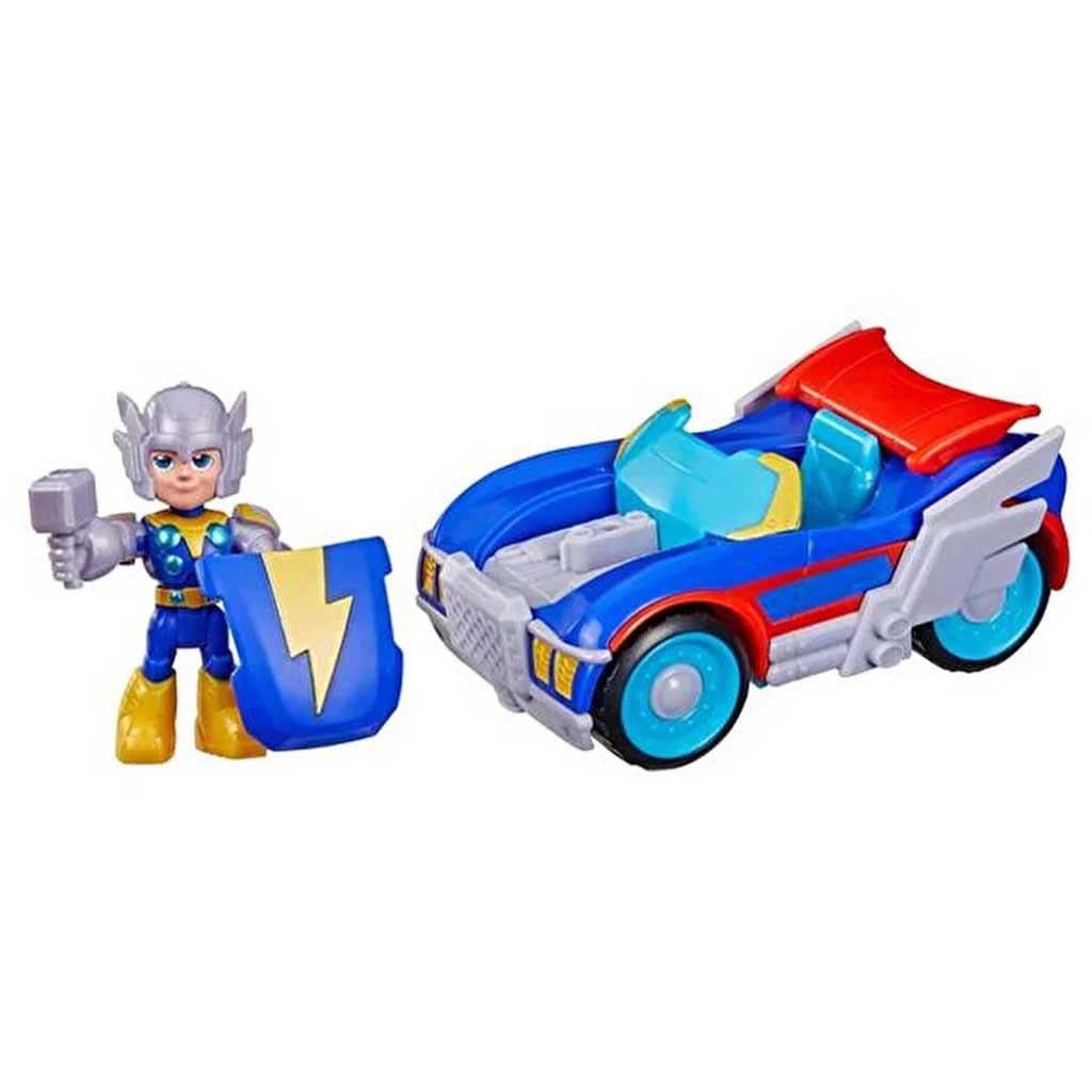 Marvel Железният човек и неговите невероятни приятели - Тор и Thunder Roadracer превозно средство - Hasbro изображение 2