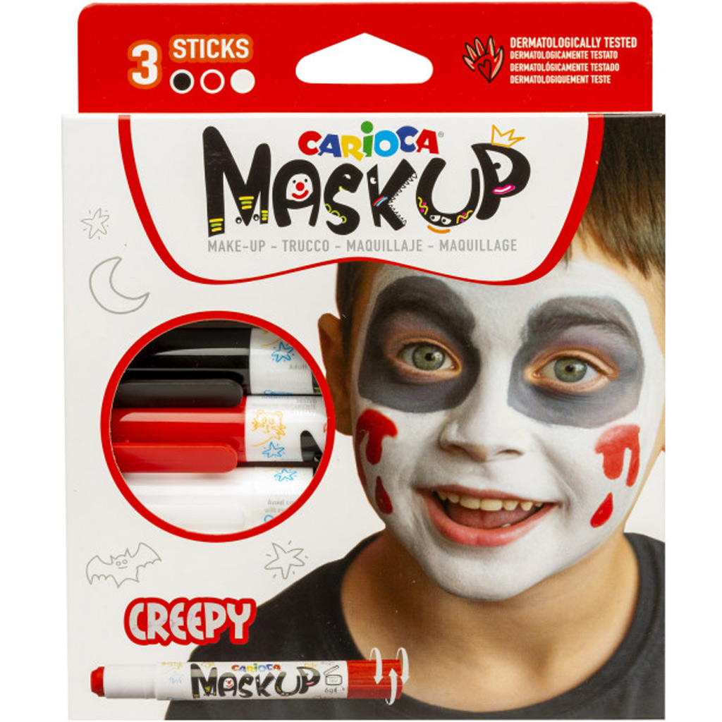 Maskup: Комплект за лице за Хелоуин с 3 цвята - Carioca изображение 1