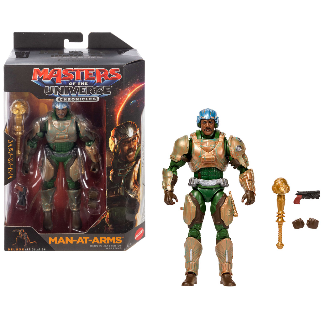 Masters of the Universe: Защитниците на вселената Фигура на Man-At-Arms с броня и аксесоари 16,5 см - Mattel изображение 1