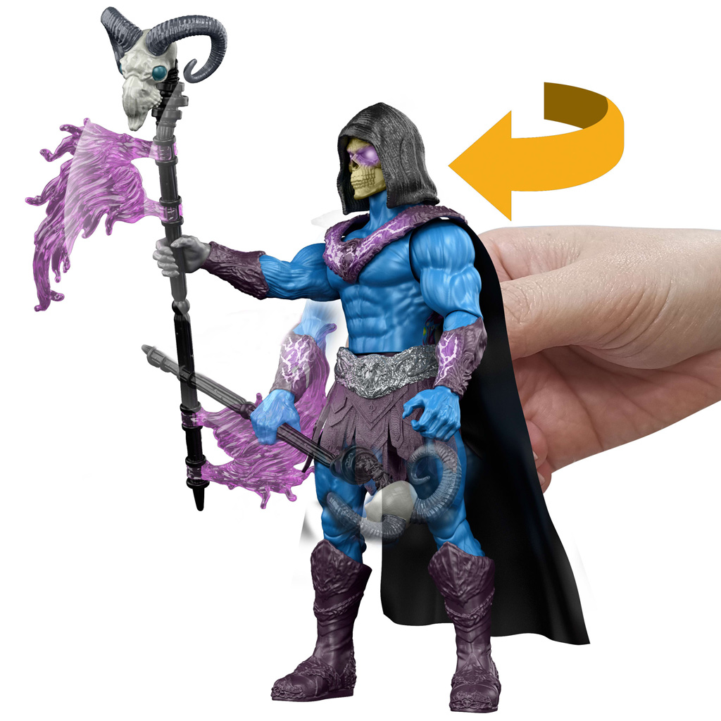Masters of the Universe: Защитниците на вселената Скелетор Черепна фигура с аксесоари - Mattel изображение 3