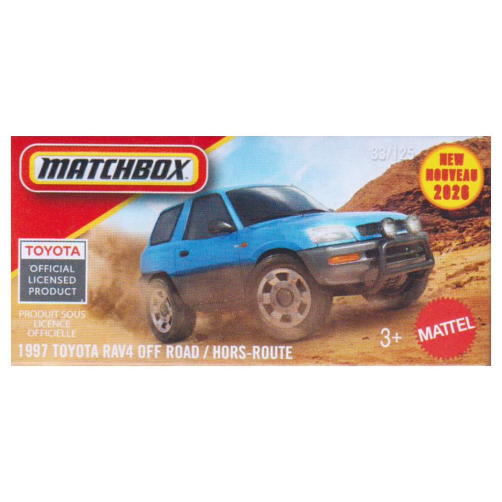 Matchbox 1997 Toyota RAV4 Off-Road количка 1/64 – Mattel изображение 1