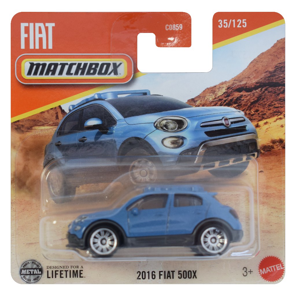 Matchbox: 2016 Fiat 500X малка кола 1/64 - Mattel изображение 1
