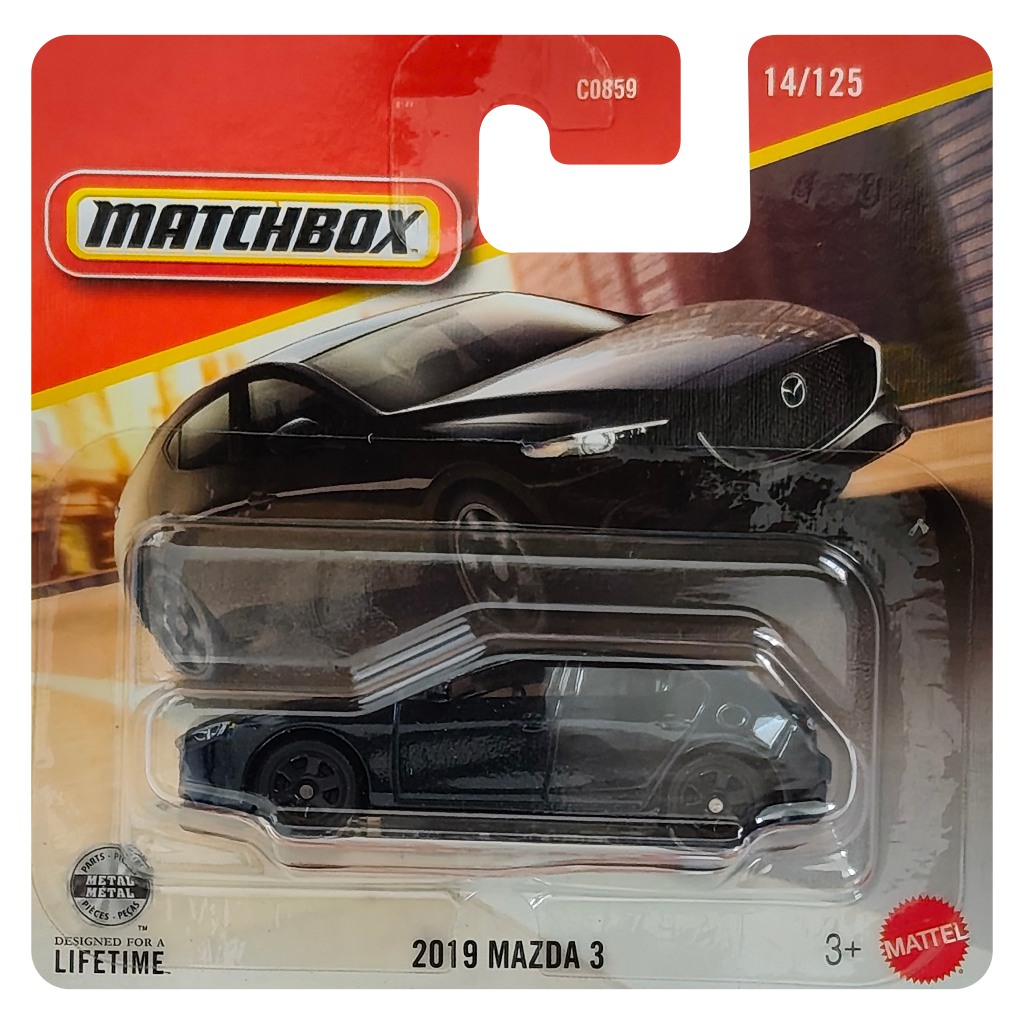 Matchbox: 2019 Mazda 3 количка 1/64 - Mattel изображение 1