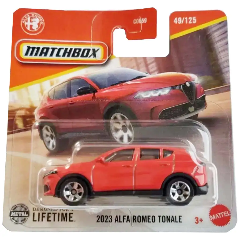 Matchbox: 2023 Alfa Romeo Tonale червен малък автомобил 1/64 - Mattel изображение 1