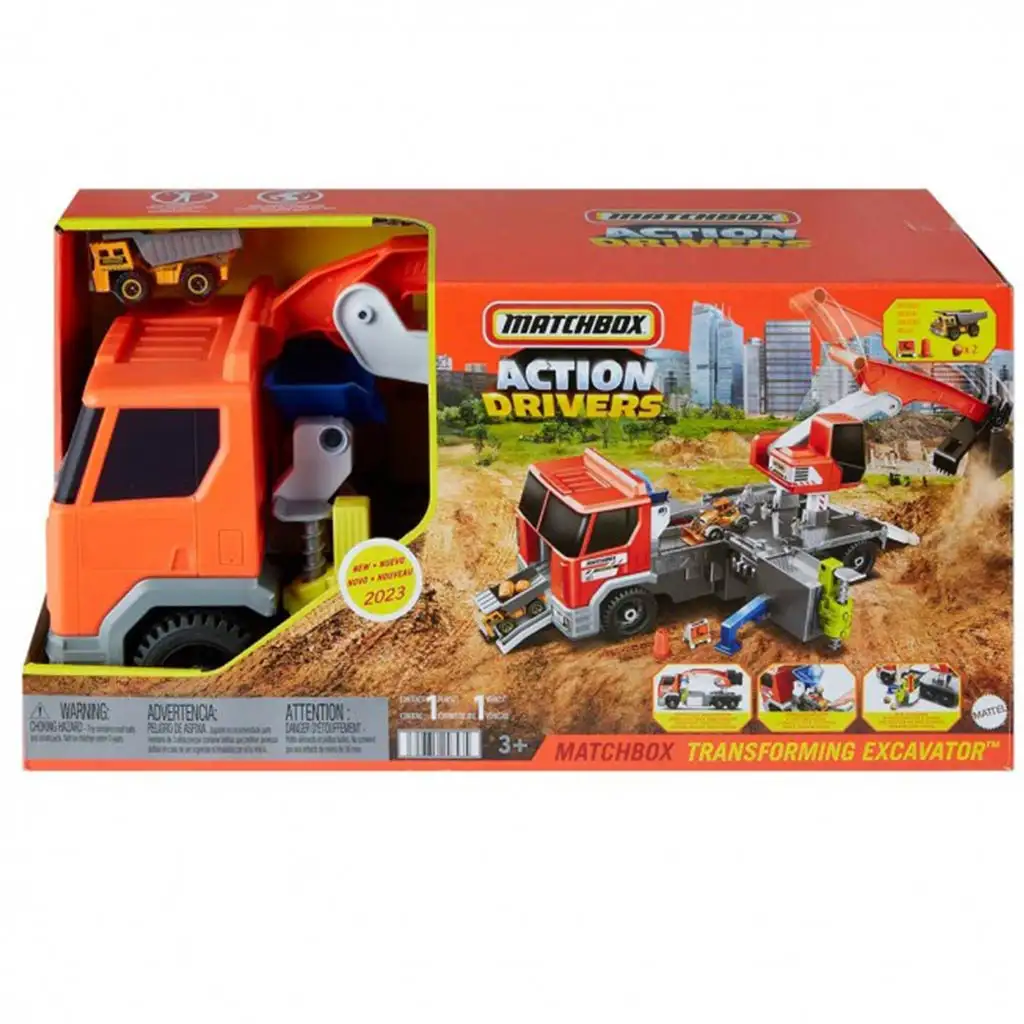 Matchbox: Действие шофьори Дъмпер кола - Mattel изображение 1