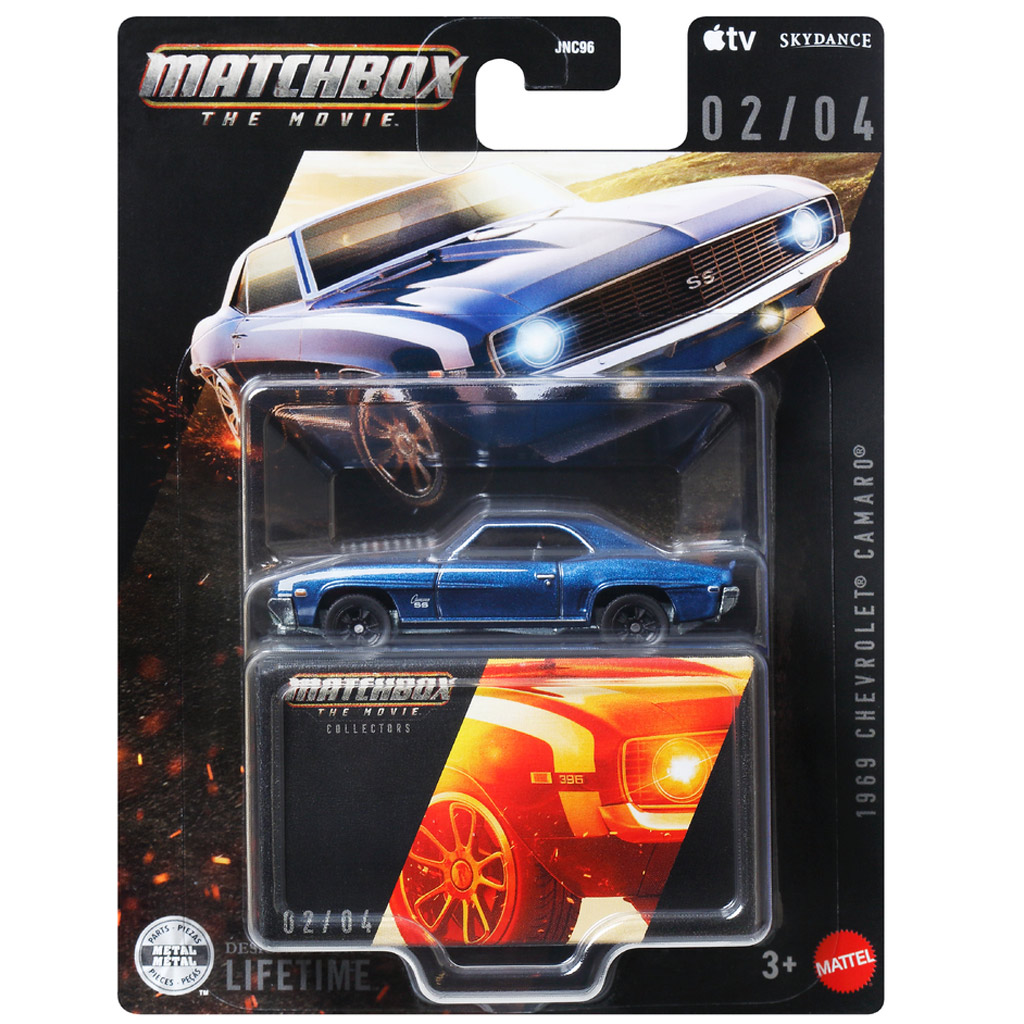 Matchbox Филм: 1969 Chevrolet Camaro колекционерска количка 1/64 - Mattel изображение 1