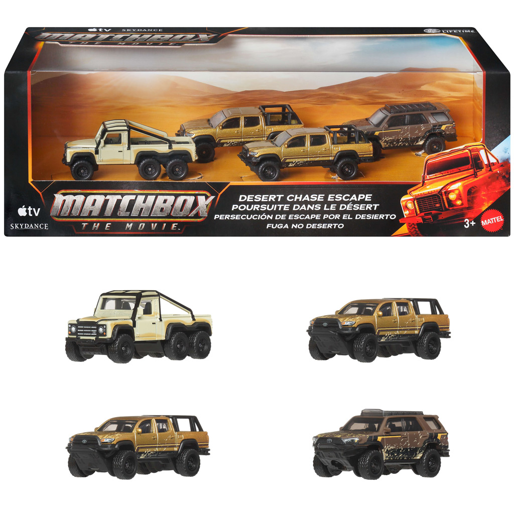 Matchbox Филм: Бягство от пустинно преследване колекционерски мултипак 1/64 – Mattel изображение 1