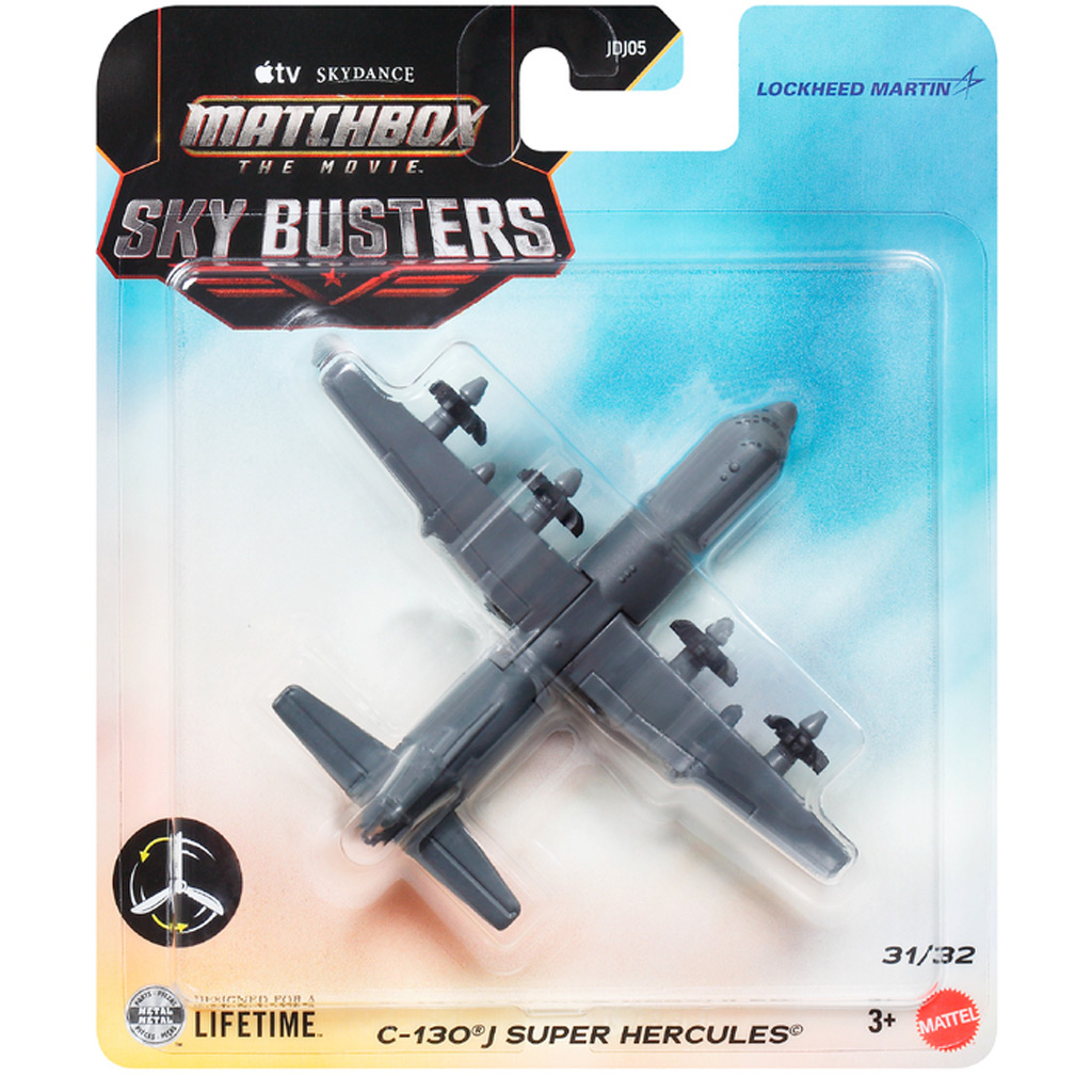 Matchbox Филм: C-130J Super Hercules самолет 1/64 – Mattel изображение 1