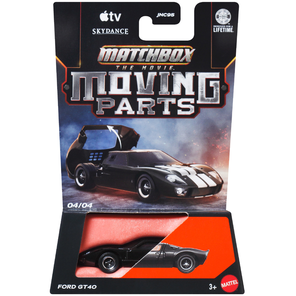 Matchbox Филм: Ford GT40 отваряща се количка 1/64 – Mattel изображение 1
