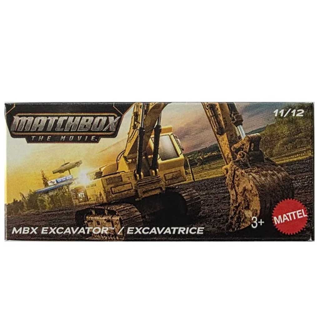 Matchbox Филм: MBX Екскаватор в картонена кутия 1/64 – Mattel изображение 1