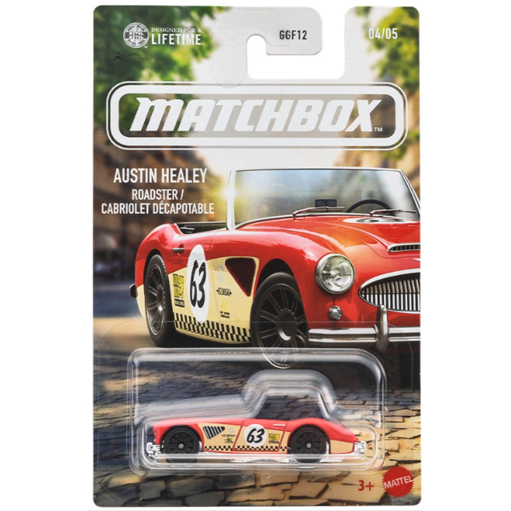 Matchbox Иконичен Austin Healey Roadster малка кола 1/64 – Mattel изображение 1