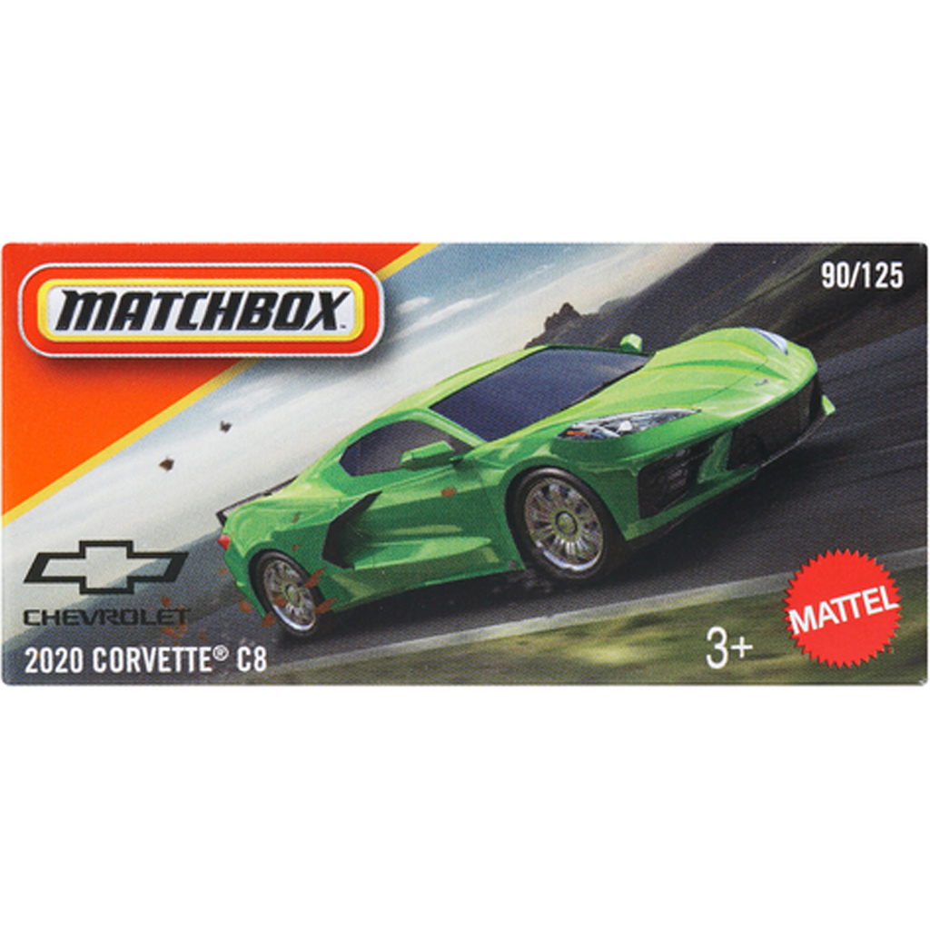 Matchbox: Картонена кутия 2020 Chevrolet Corvette C8 количка 1/64 - Mattel изображение 1