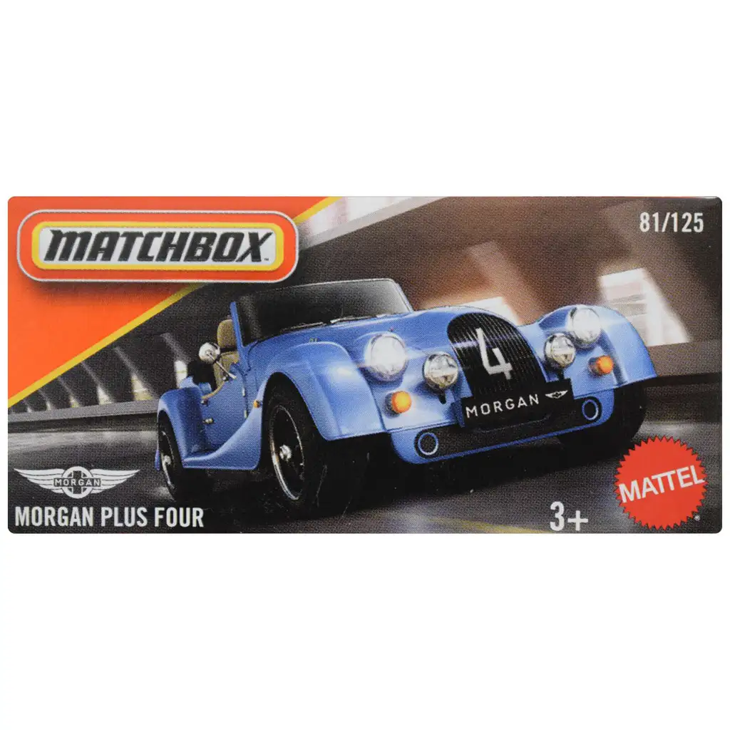 Matchbox: Картонена кутия Morgan Plus Four количка 1/64 - Mattel изображение 1
