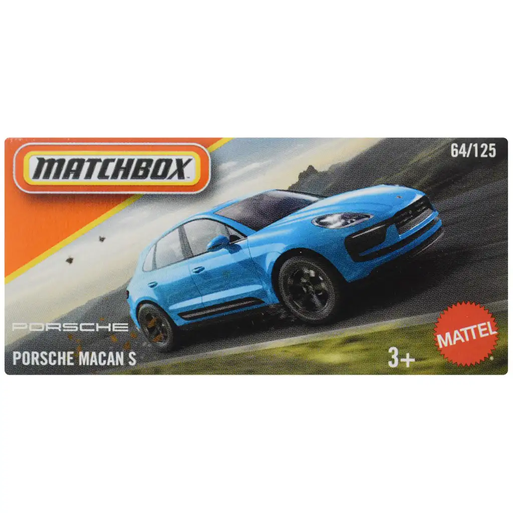 Matchbox: Картонена кутия Porsche Macan S количка 1/64 - Mattel изображение 1