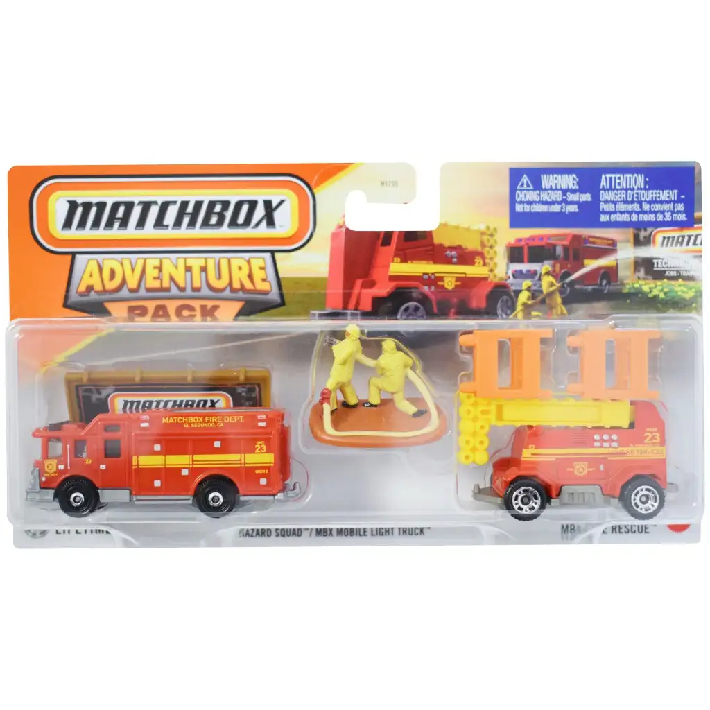 Matchbox: Комплект малък автомобил с ремарке 1/64 - Mattel изображение 1