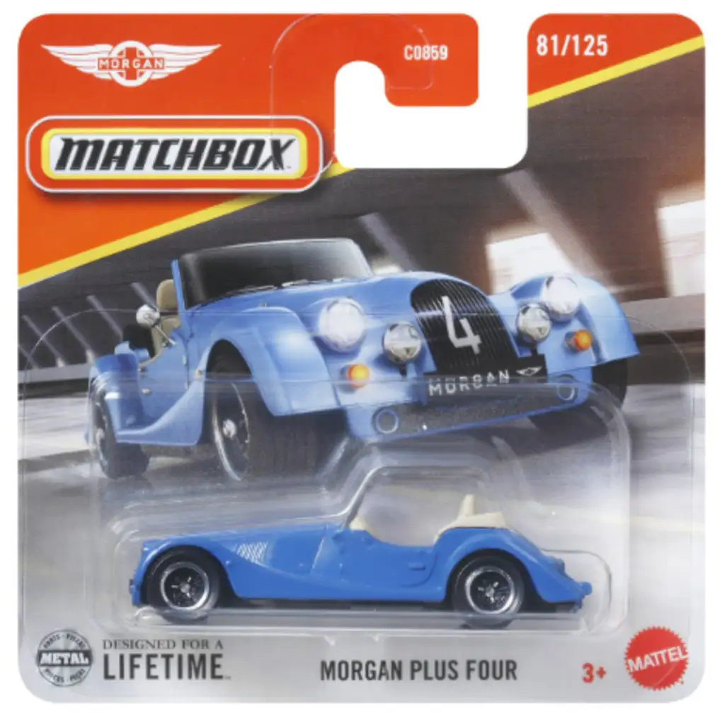 Matchbox: Morgan Plus Four малка кола 1/64 – Mattel изображение 1