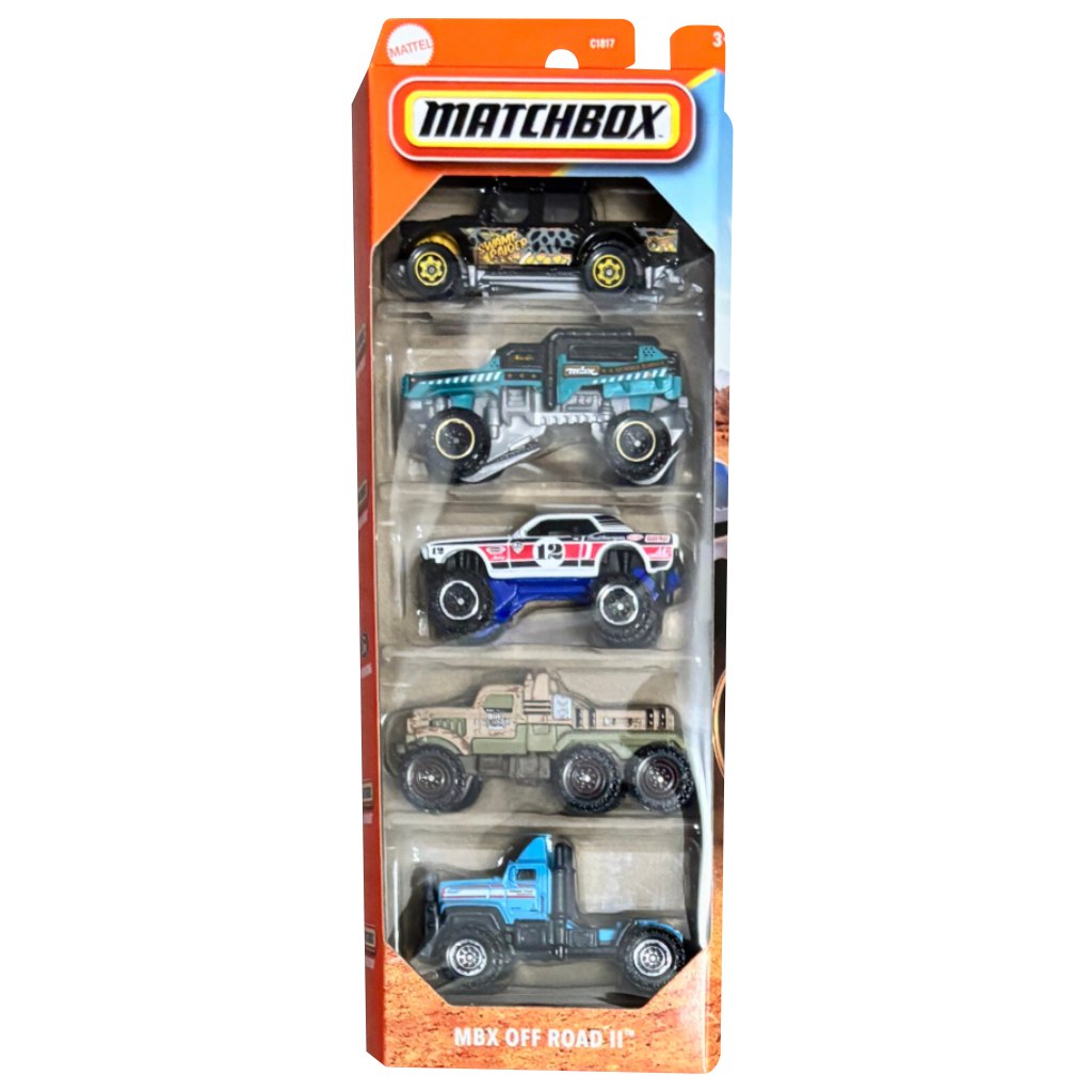 Matchbox: Off Road II. Комплект от 5 малки автомобила 1/64 - Mattel изображение 1