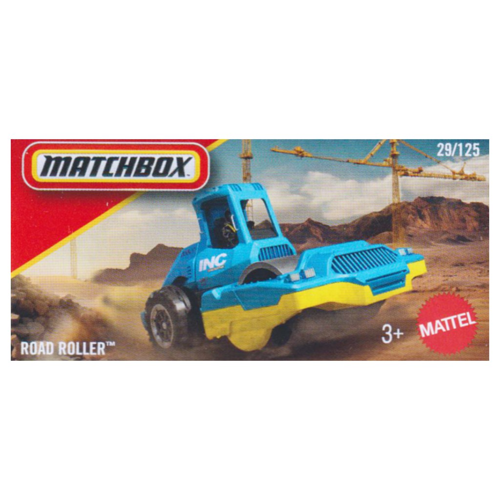 Matchbox Пътна Ролка синя количка 1/64 – Mattel изображение 1