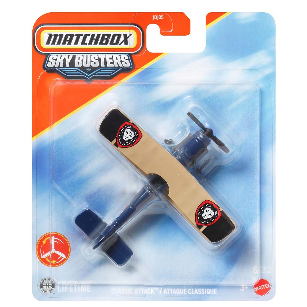 Matchbox Sky Busters: Classic Attack самолет модел 1/64 - Mattel изображение 1
