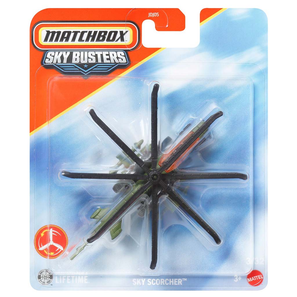 Matchbox Sky Busters: Sky Scorcher самолет модел 1/64 - Mattel изображение 1