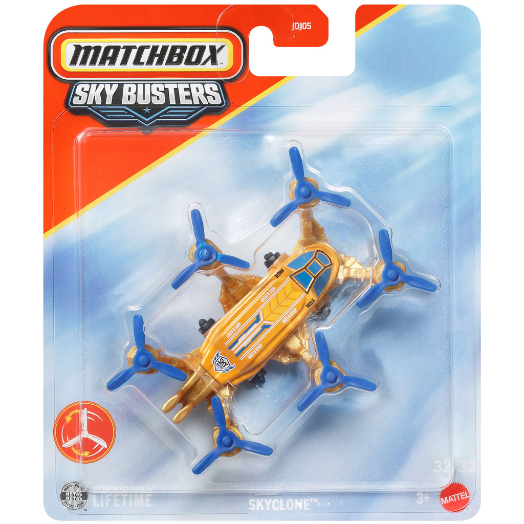 Matchbox: Sky Busters Skyclone самолет 1/64 – Mattel изображение 1